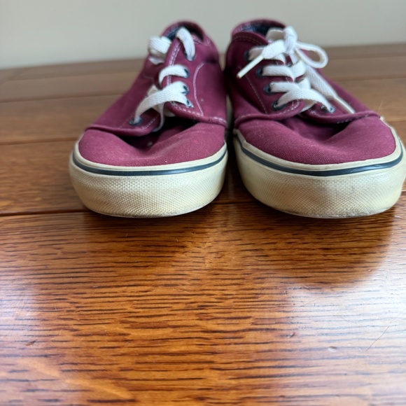 Burgundy Vans Slip-on Canvas Shoes Men's 8.5 Women's 10. - Picture 6 of 9